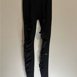 ALO Yoga Black Cut-Out Leggings